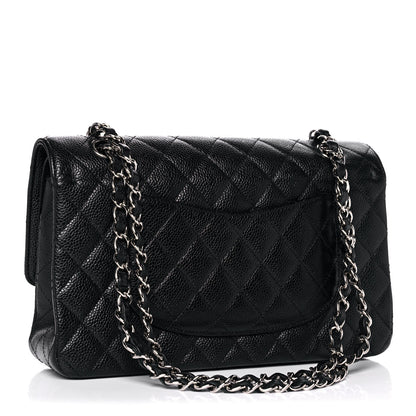 Chanel Caviar Quilted Medium Double Flap Black 3 of 13