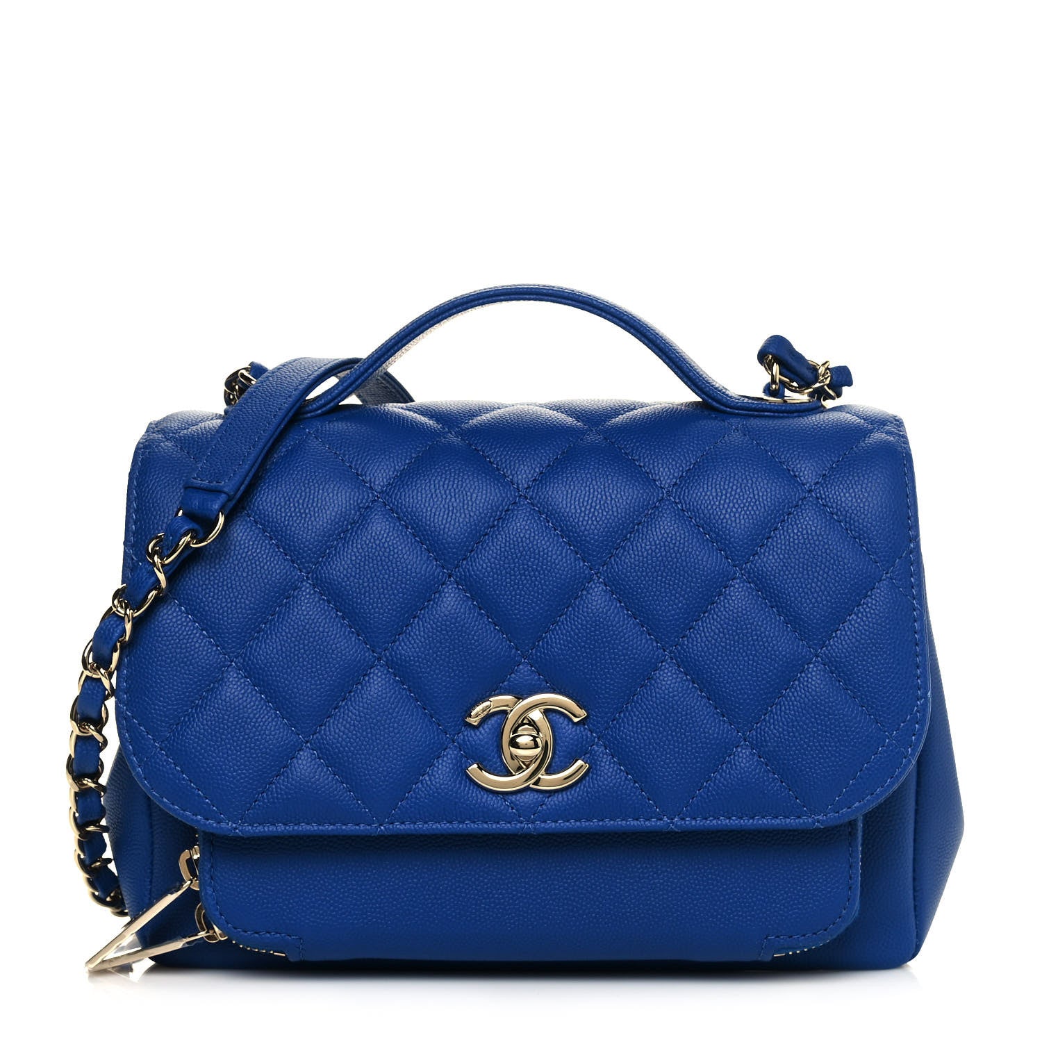 Chanel Caviar Quilted Medium Business Affinity Flap Dark Blue 1 of 11