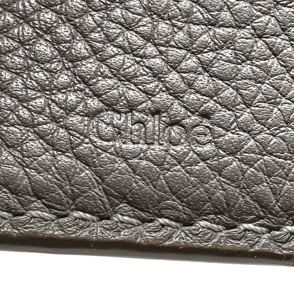 Chloe Grained Calfskin Marcie Square Wallet Cashmere Grey 7 of 9