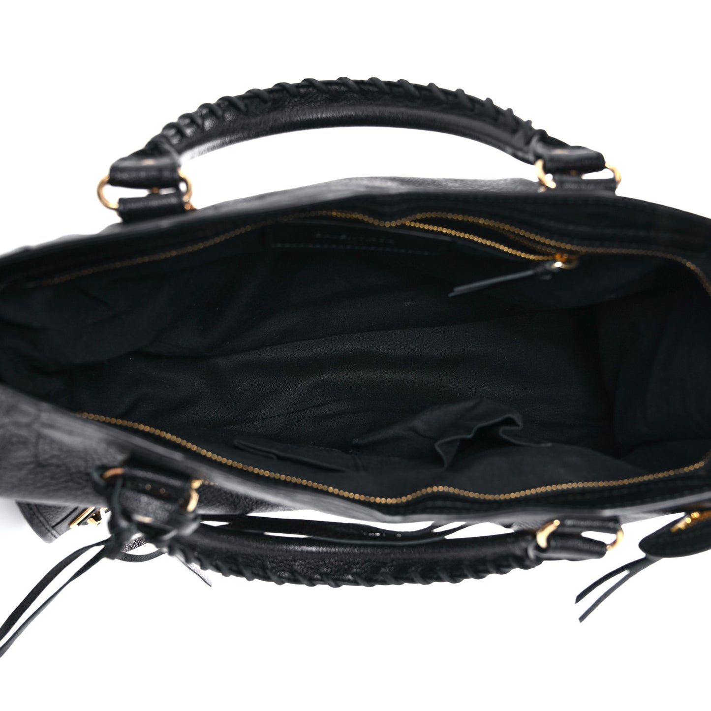 Chevre Gold Metallic Edge Hardware City Black