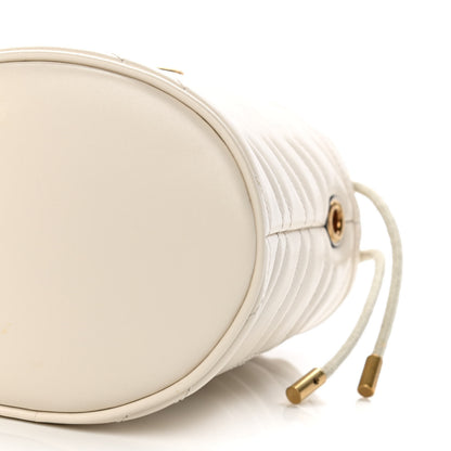 Gucci Calfskin Matelasse Mini GG Marmont 2.0 Bucket Bag White 18 of 21