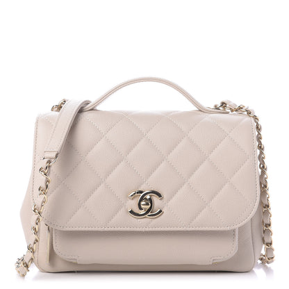 Chanel Caviar Quilted Medium Business Affinity Flap Light Beige 1 of 12