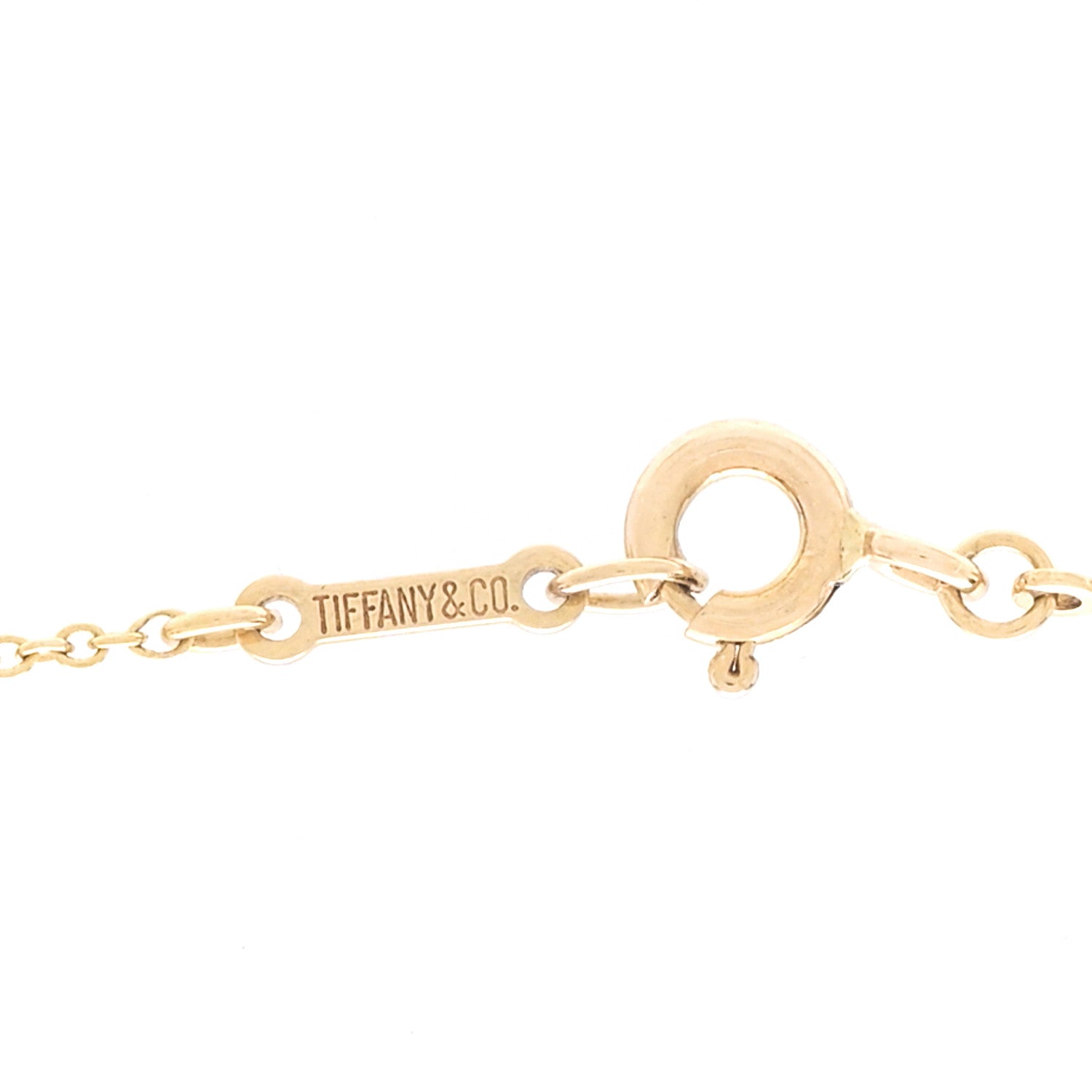 Tiffany 18K Yellow Gold Diamond .75ctw 5 Station Diamonds by the Yard Necklace 4 of 6