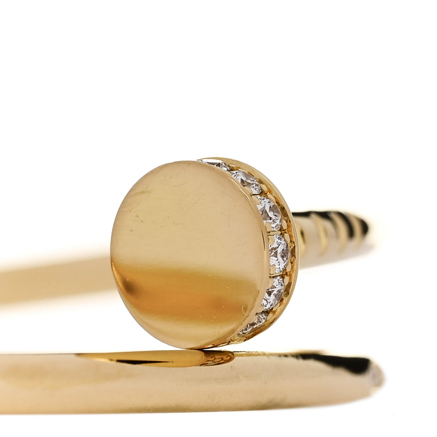 18K Yellow Gold Diamond Small Juste Un Clou Bracelet 15