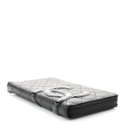 Chanel Calfskin Cambon Zip Around Organizer Wallet Black 4 of 8
