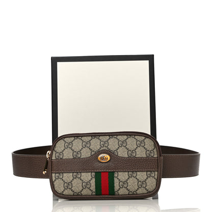 Gucci GG Supreme Monogram Ophidia Belted iPhone Case 95 39 Dark Brown 10 of 10