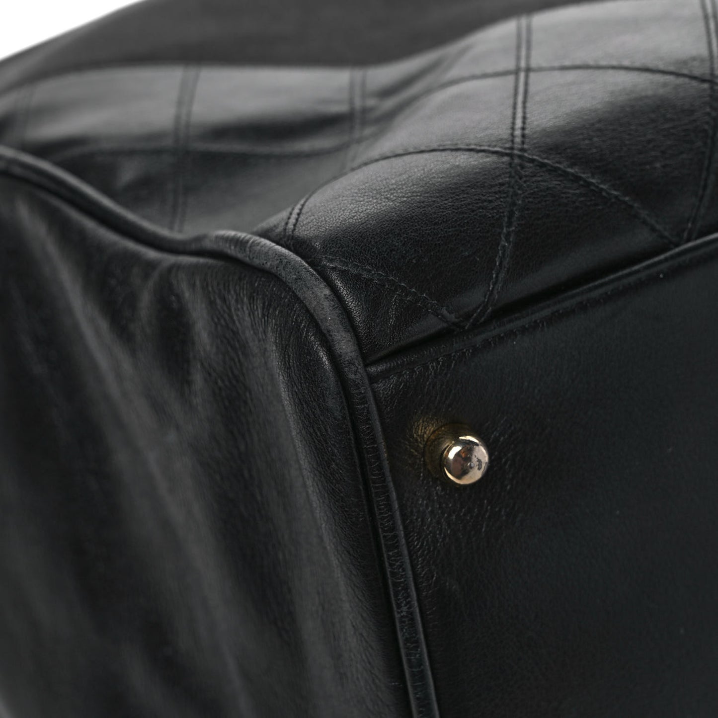 Canvas Calfskin XL Weekender Bag Black