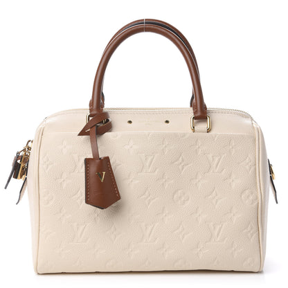 Louis Vuitton Empreinte Calfskin Speedy Bandouliere 25 NM Creme Caramel 1 of 11