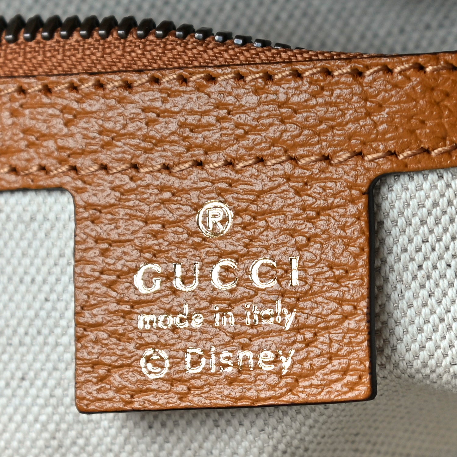 Gucci X DISNEY Mini Vintage GG Supreme Monogram Mickey Mouse Small Dome Backpack Beige Vintage Sun Oil 6 of 11