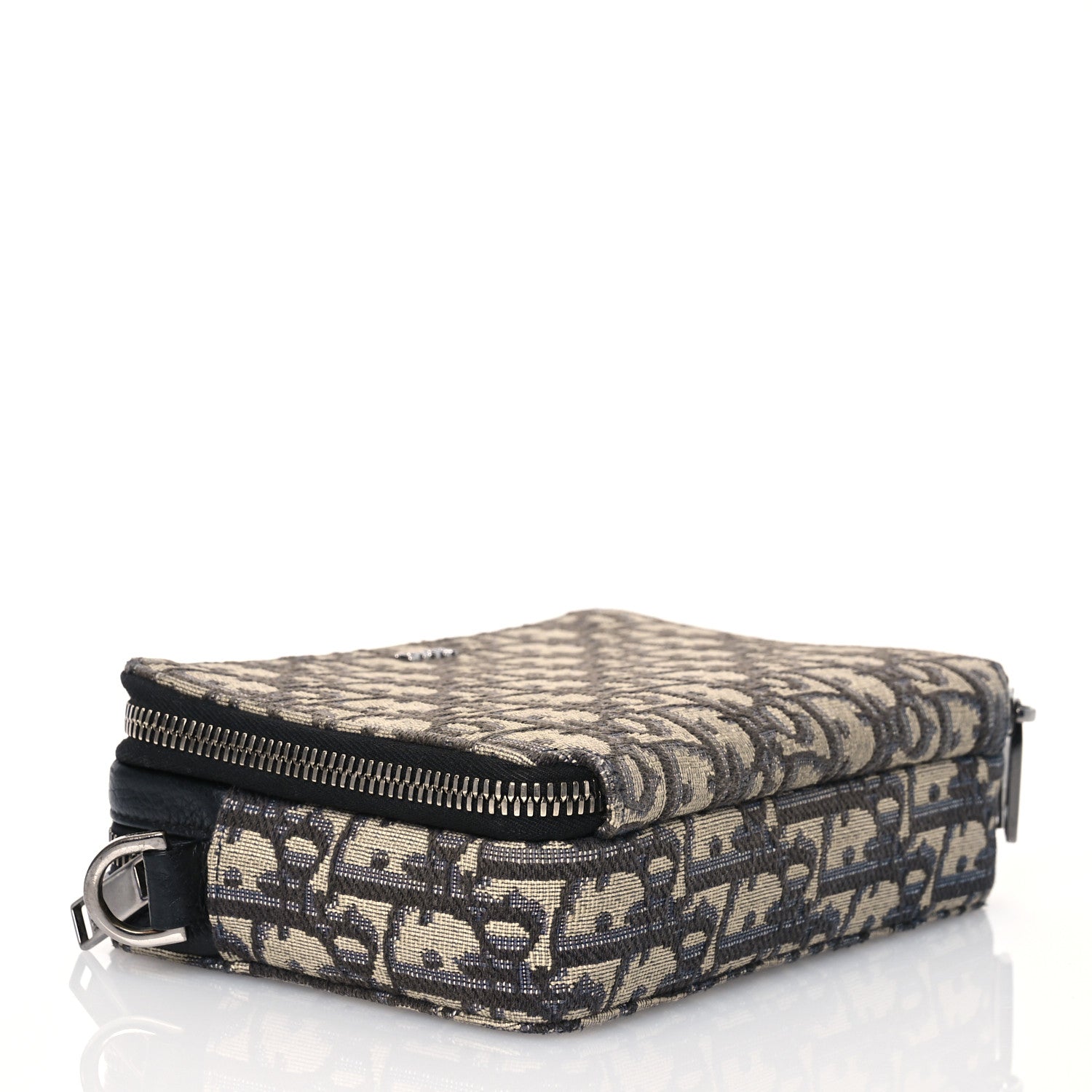 Christian Dior Oblique Pouch Navy Blue 3 of 11