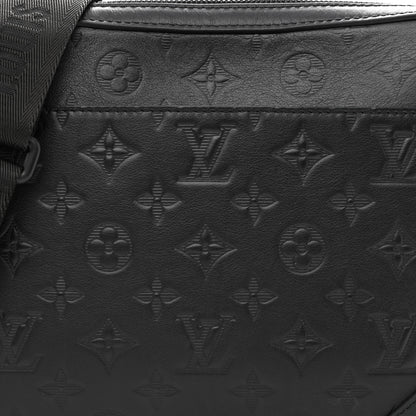Louis Vuitton Calfskin Monogram Shadow Duo Messenger Black 7 of 9