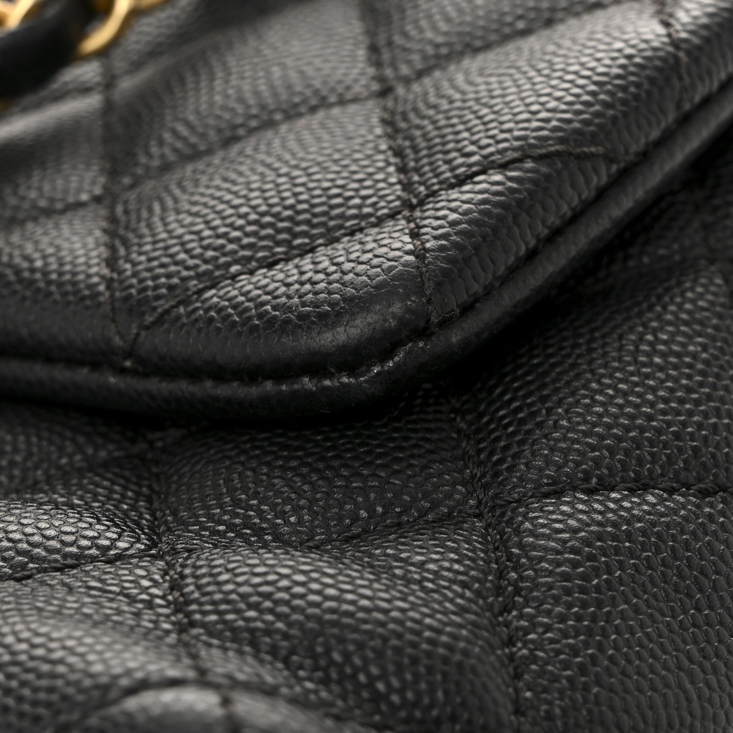 Chanel Caviar Lizard Quilted Small Coco Handle Flap Black 14 of 17
