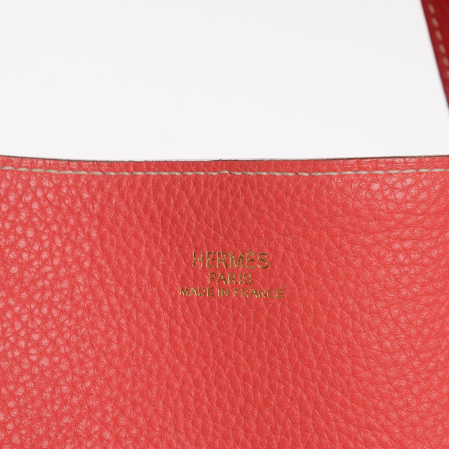 Hermes Taurillon Clemence Double Sens 36 Reversible Tote Peony Sanguine 8 of 17