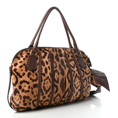 Valentino Garavani Calf Hair Leopard Print Shoulder Bag 3 of 9