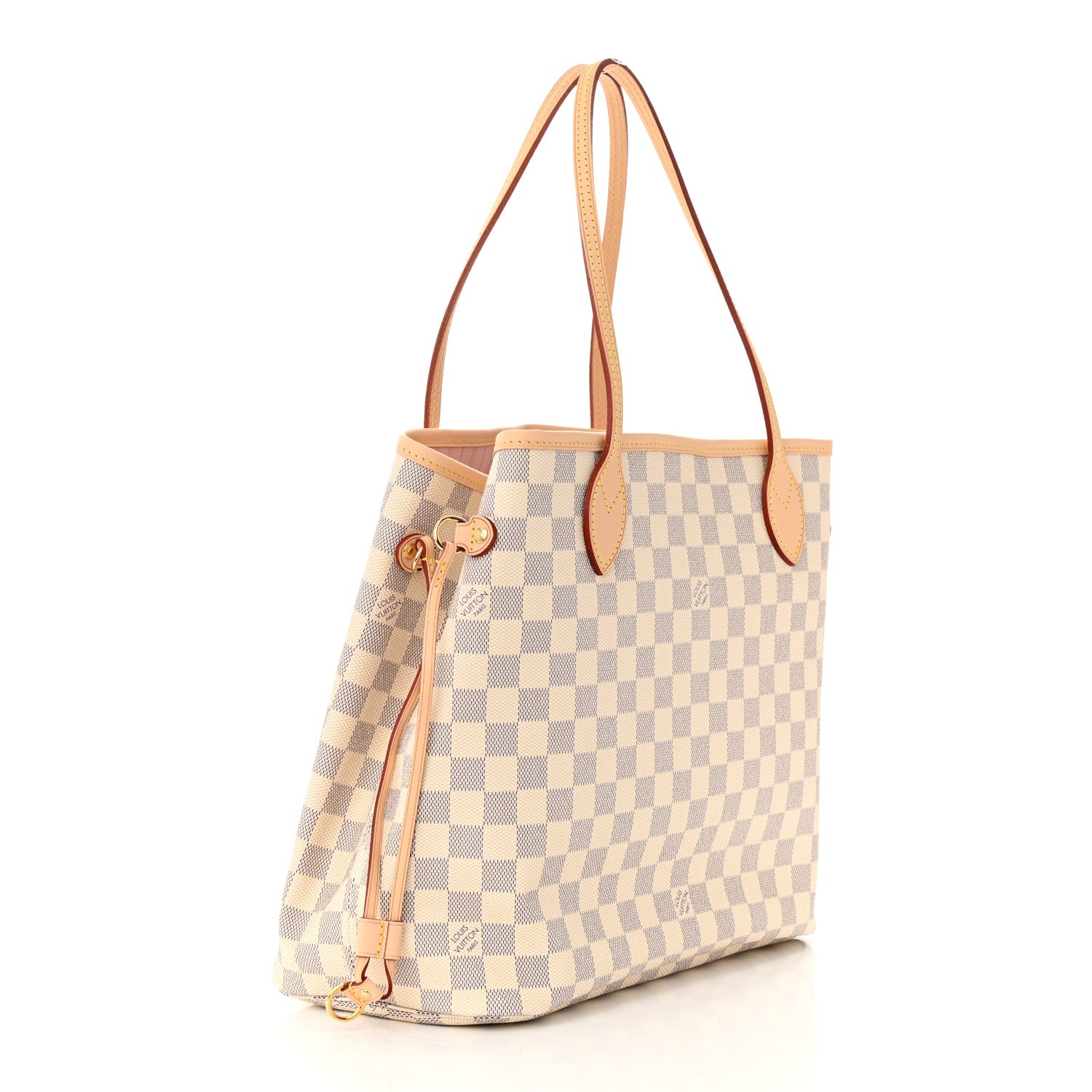 Louis Vuitton Damier Azur Neo Neverfull MM Rose Ballerine 4 of 11
