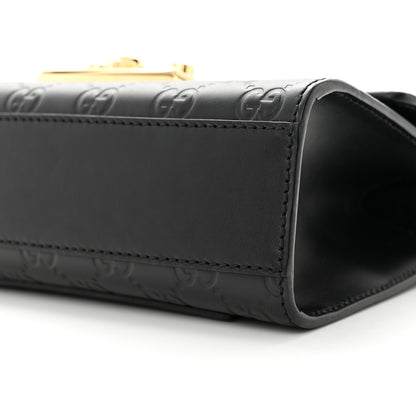 Gucci Guccissima Small Padlock Shoulder Bag Black 10 of 13