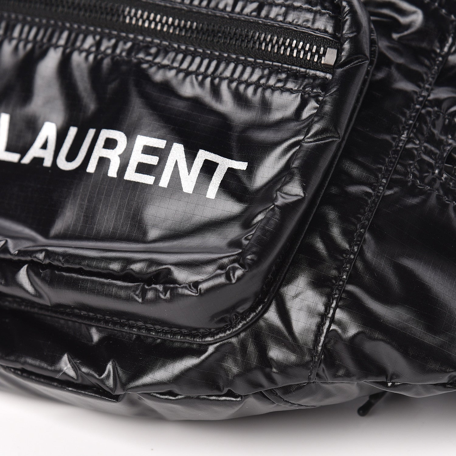 Saint Laurent Nylon Logo Nuxx Body Belt Bag Black 8 of 9