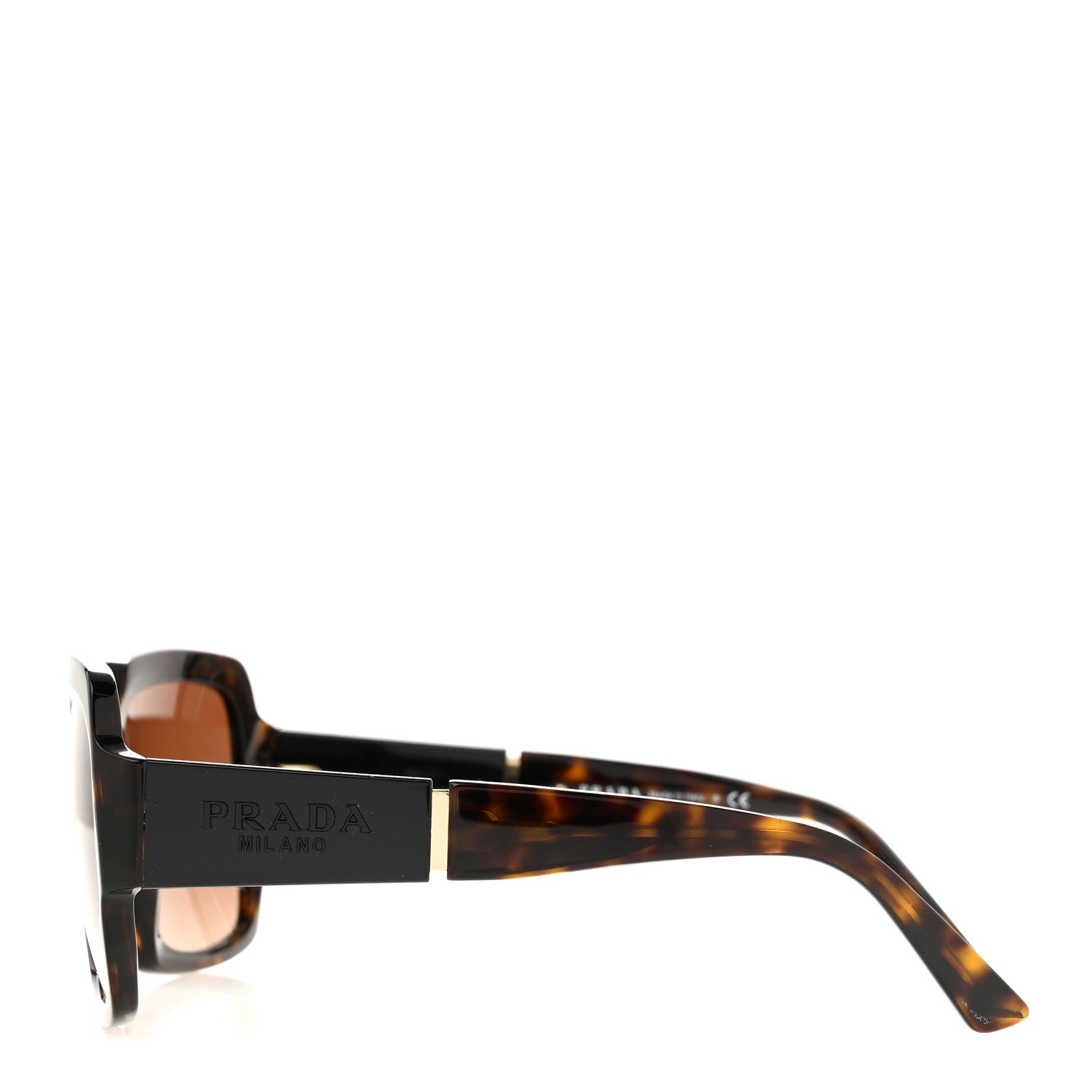 Prada Oversized Monochrome Sunglasses SPR 21X Black Tortoise 3 of 7