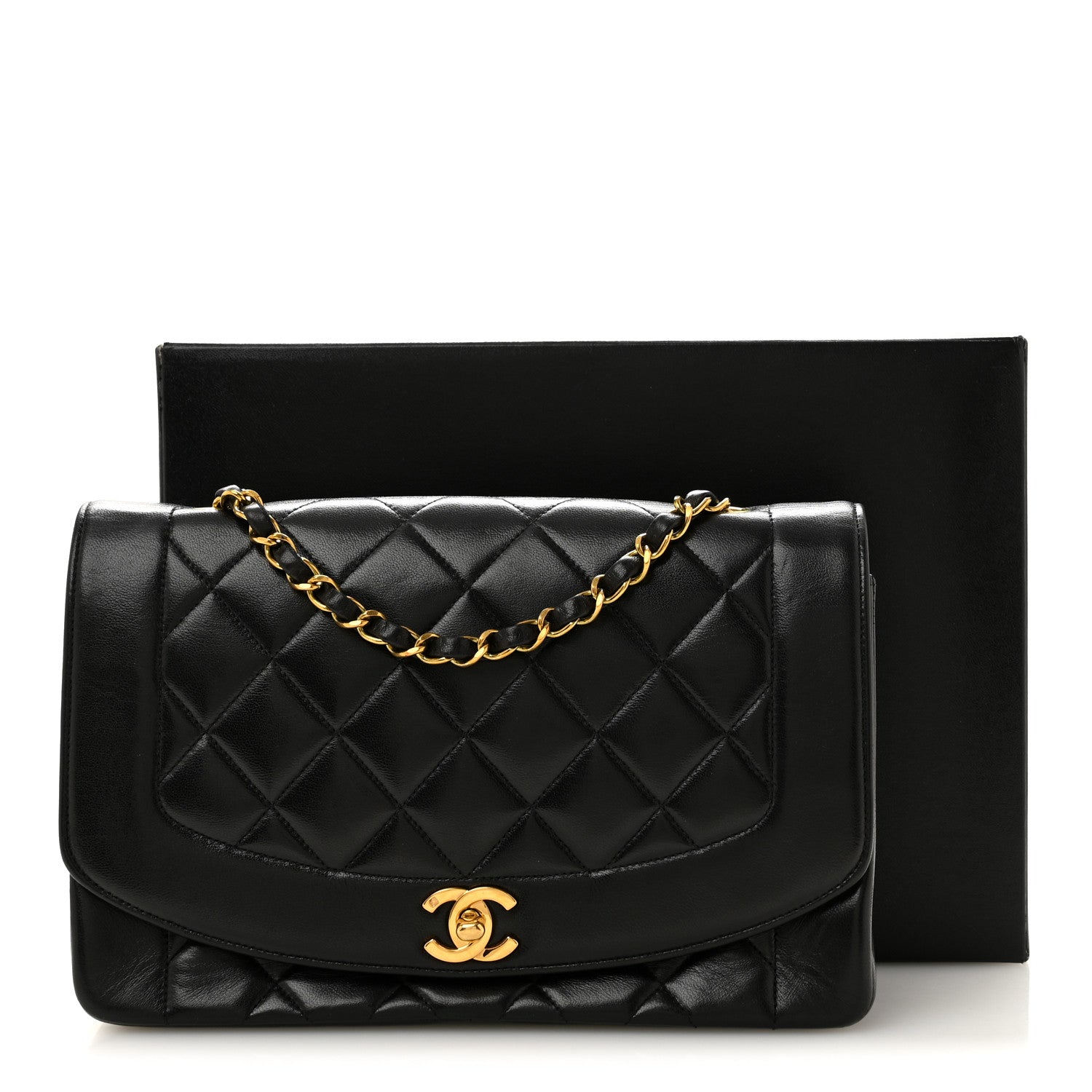 Chanel Lambskin Quilted Medium Single Flap Black 11 of 11