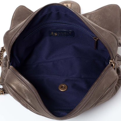 Chanel Iridescent Calfskin Small Shiva Flap Khaki 8 of 9