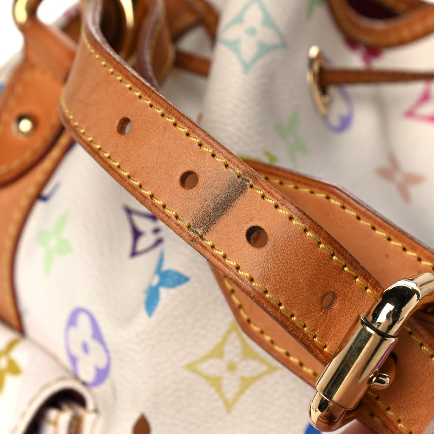 Monogram Multicolor Petit Noe White
