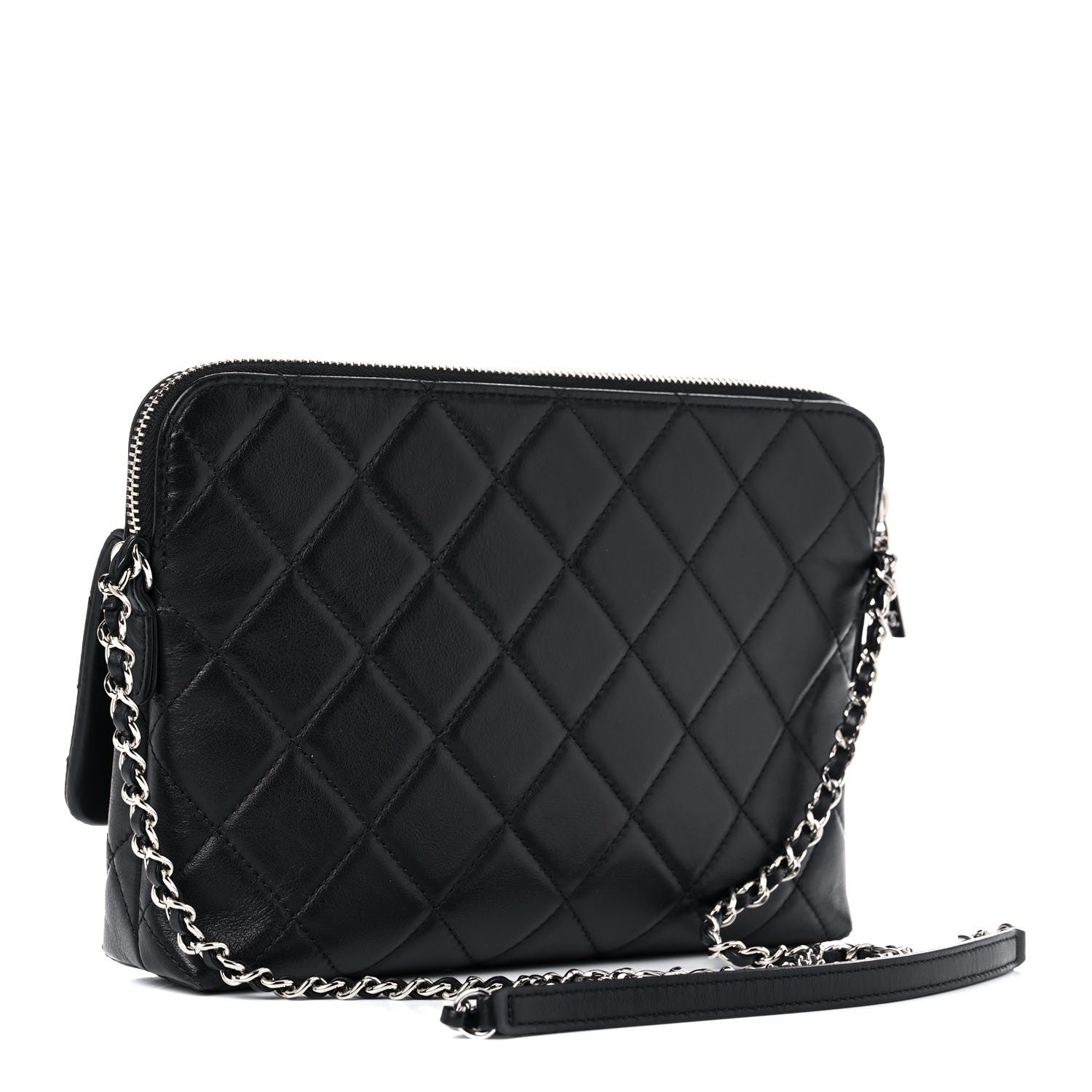 Chanel Calfskin Quilted Crossbody Bag Black 3 of 15