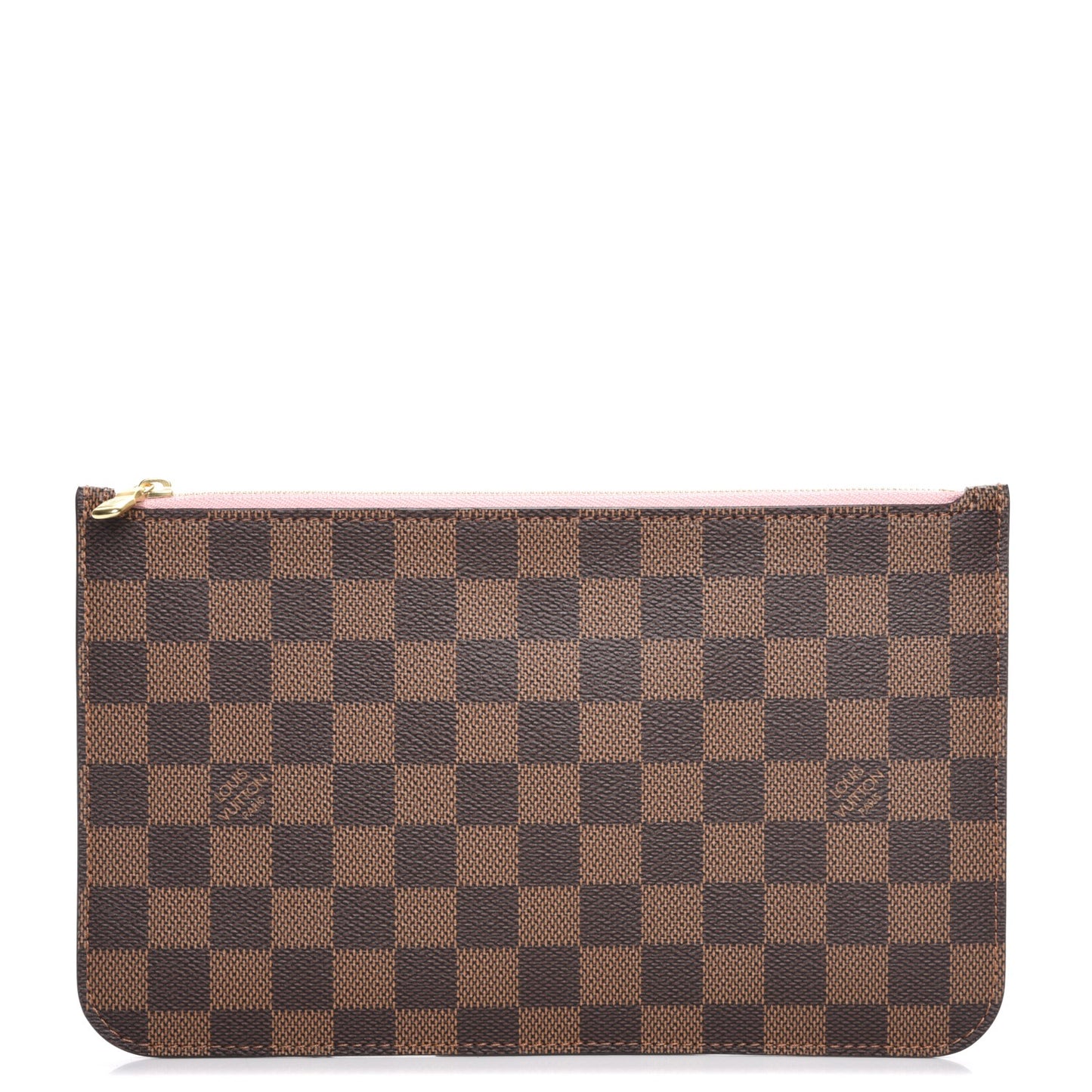 Damier Ebene Neverfull MM GM Pochette Rose Ballerine