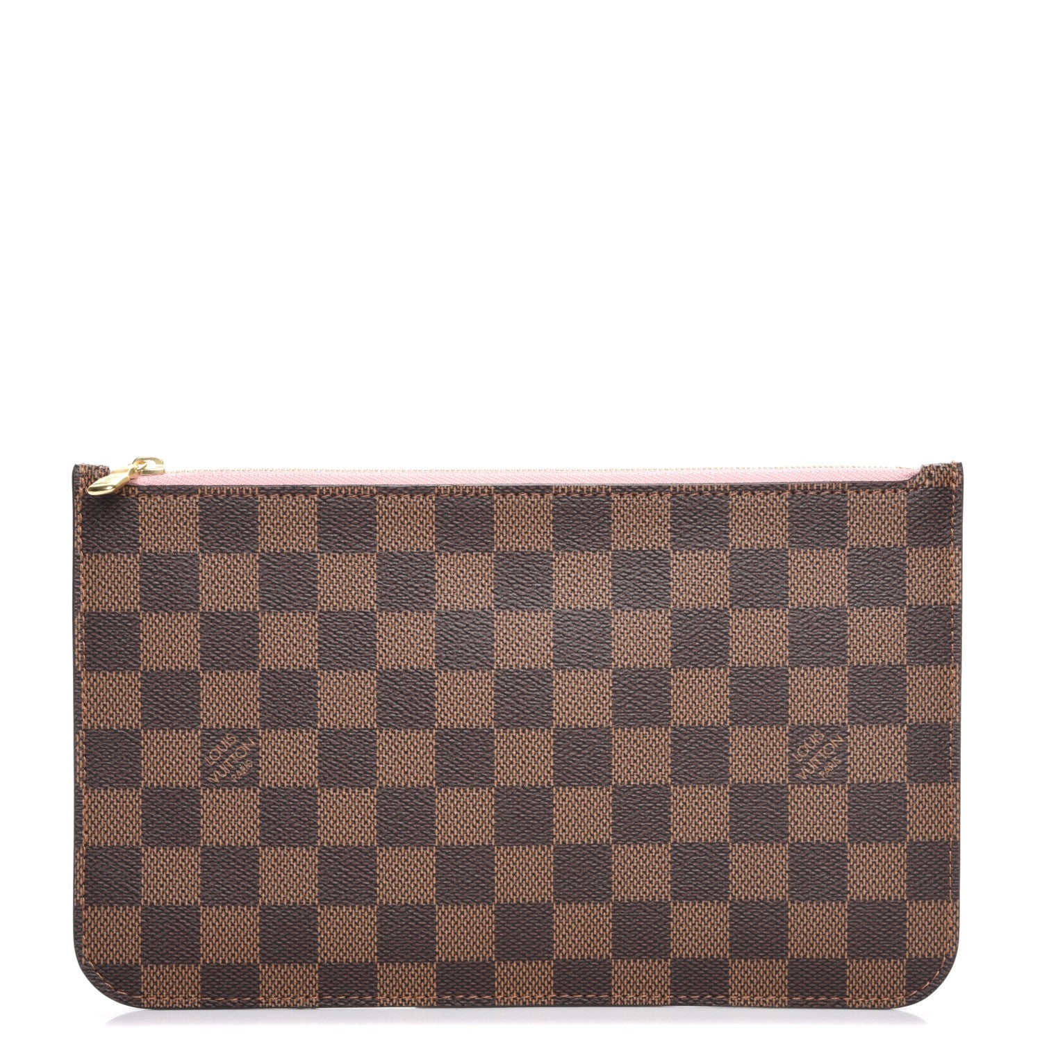 Louis Vuitton Damier Ebene Neverfull MM GM Pochette Rose Ballerine 1 of 8