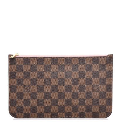 Louis Vuitton Damier Ebene Neverfull MM GM Pochette Rose Ballerine 1 of 8