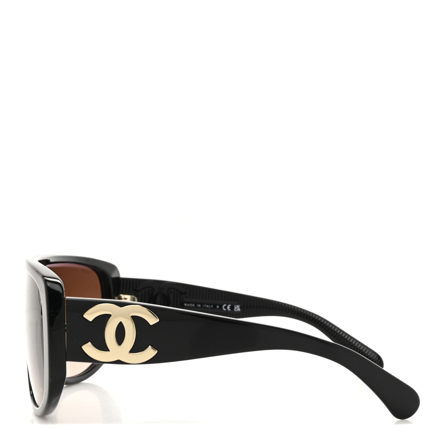 Chanel Acetate Shield Sunglasses 5495 Black 3 of 7