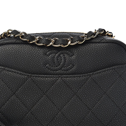 Chanel Iridescent Caviar Quilted Mini Coco Tassel Camera Case Black 10 of 10