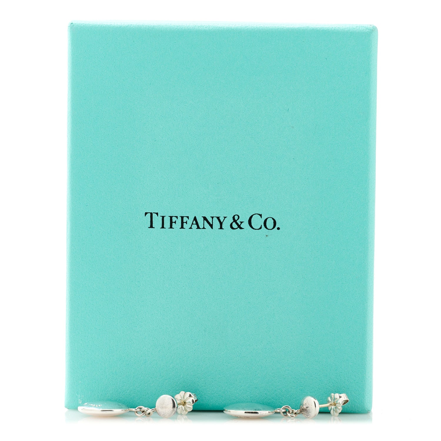 Tiffany Sterling Silver Round Drop Earrings 5 of 5