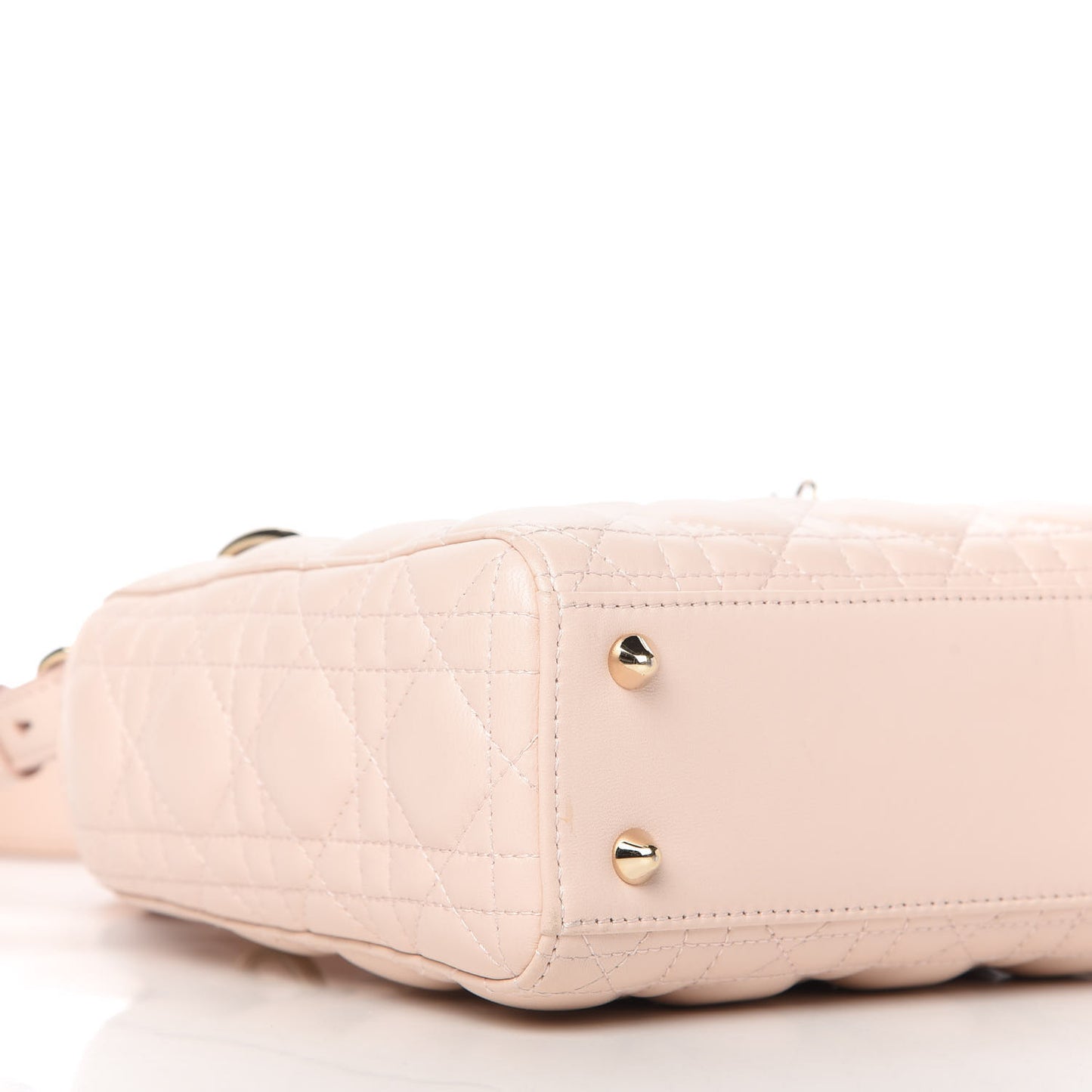 Lambskin Cannage Small Lucky Badges My Lady Dior Pink