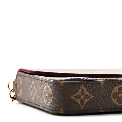 Louis Vuitton Monogram Pochette Felicie Chain Wallet Fuchsia 9 of 11