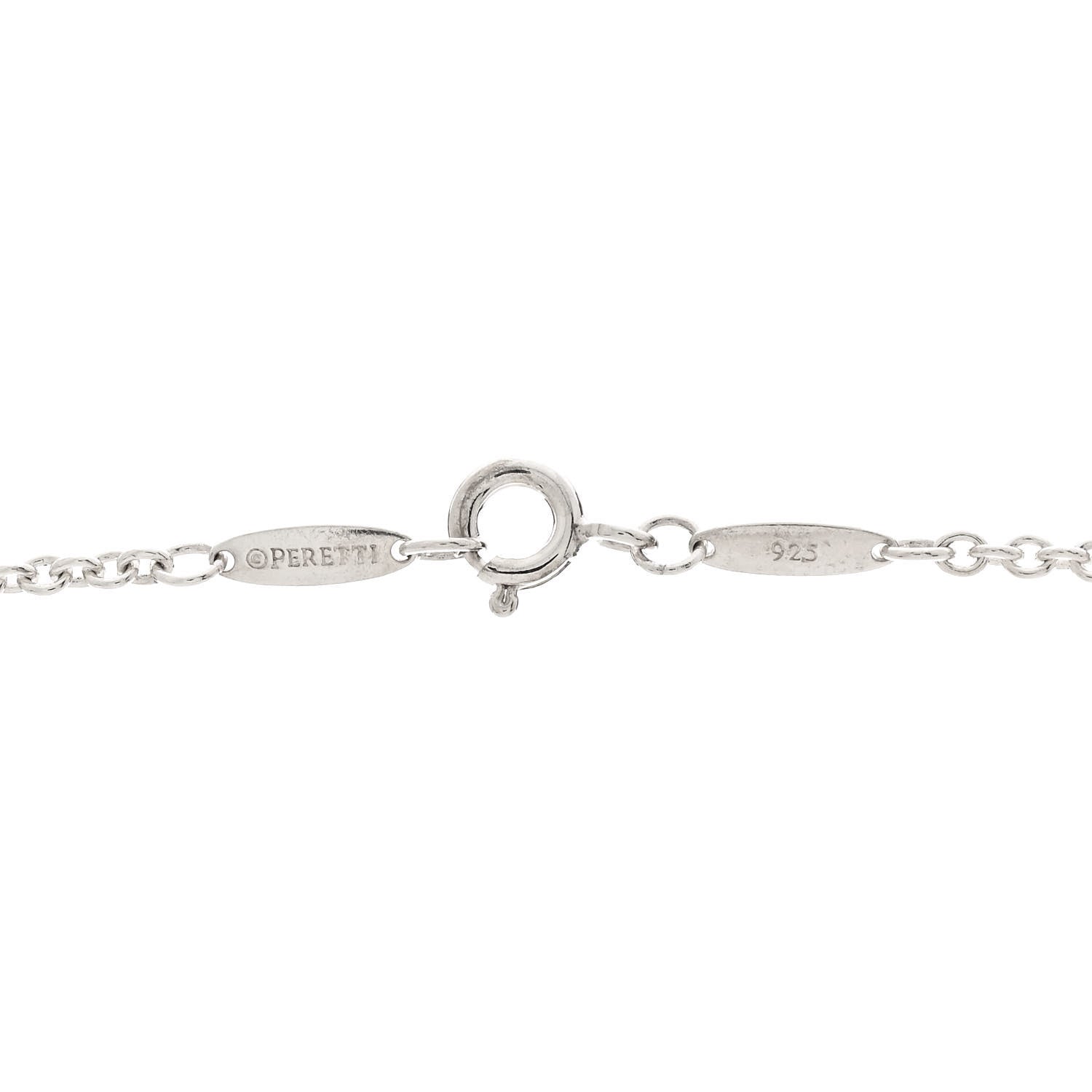 Tiffany Sterling Silver Elsa Peretti Open Heart Lariat Necklace 5 of 5