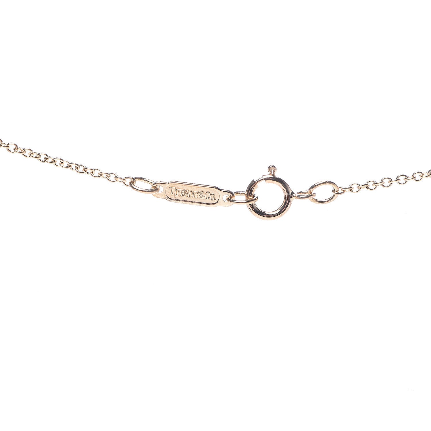 Tiffany 18K Yellow Gold Diamond Heart Knot Pendant Necklace 5 of 8