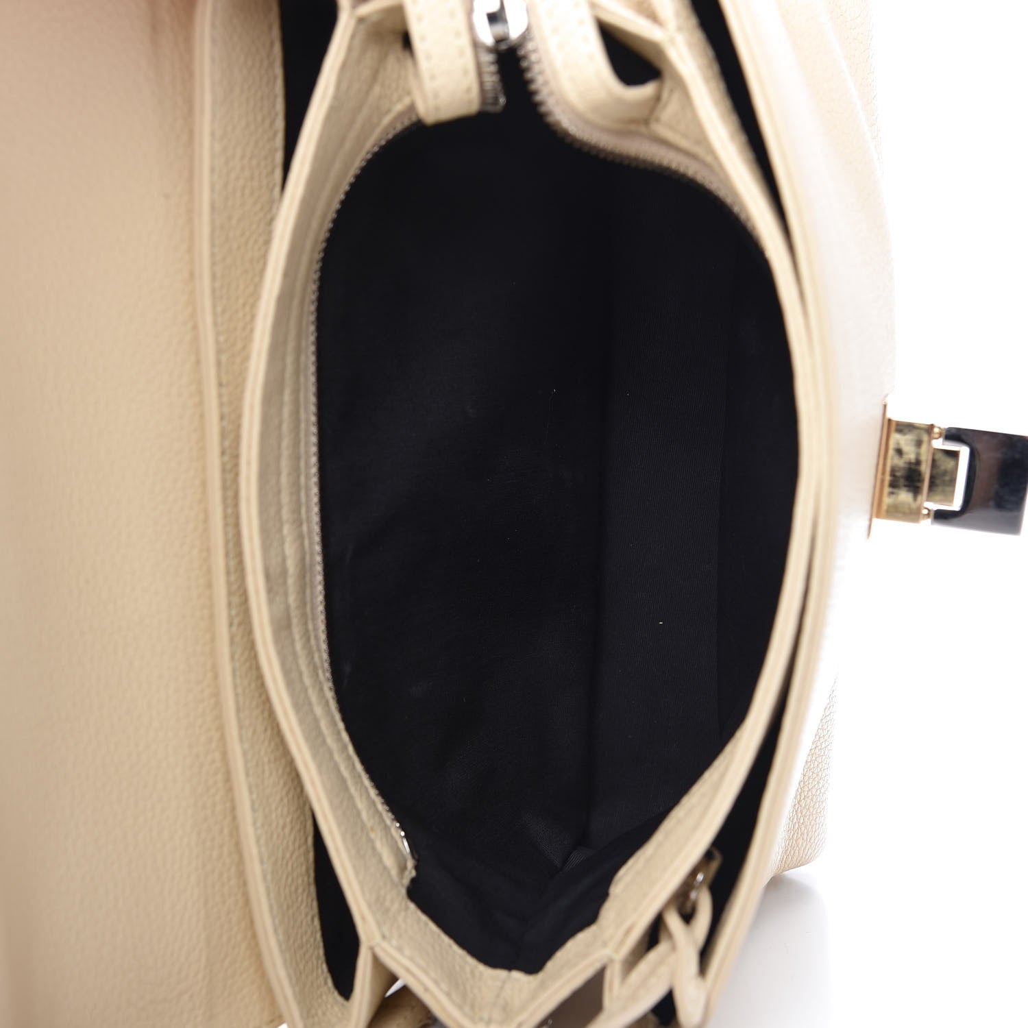 Balenciaga Grained Calfskin Le Dix Soft Courrier Blanc Creme 5 of 14