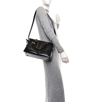 Louis Vuitton Patent Calfskin Miroir Tote Black 3 of 9