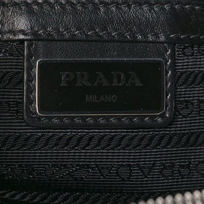 Prada Saffiano Zip Crossbody Bag Black 5 of 9