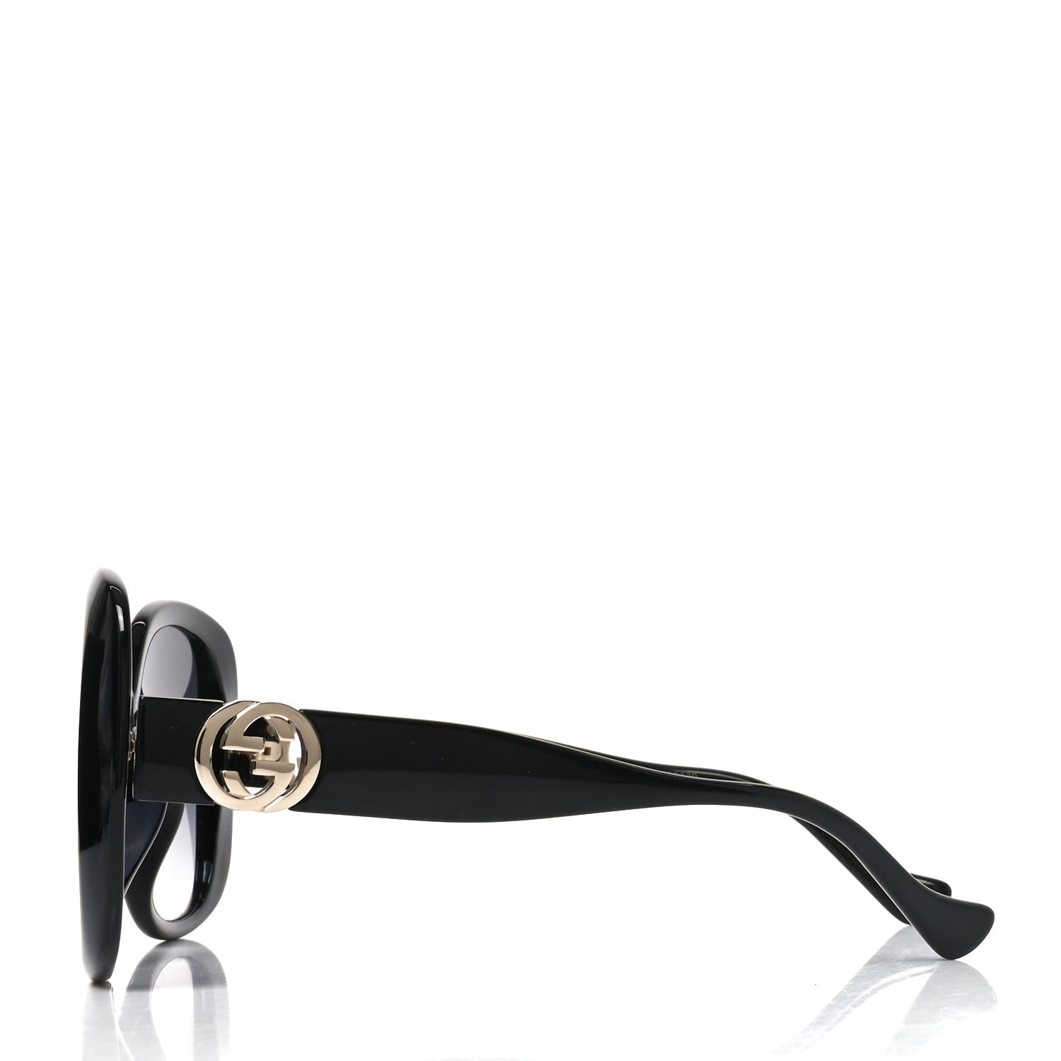 Gucci Acetate Square Frame Chain Sunglasses GG1029SA Black 3 of 7