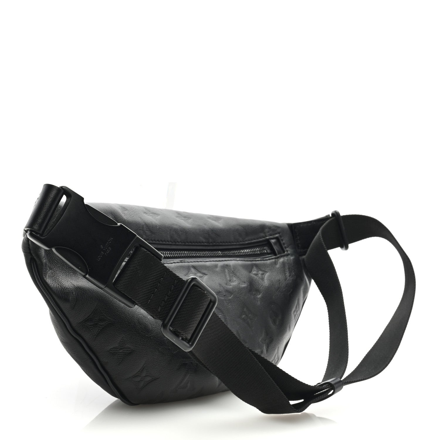 Louis Vuitton Calfskin Monogram Shadow Discovery Bumbag Black 2 of 8