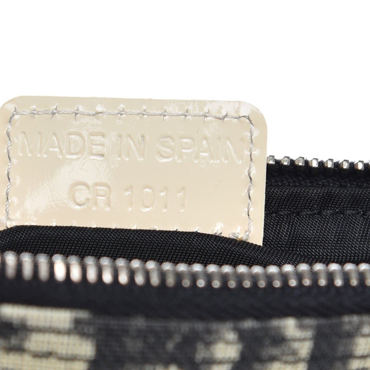 Monogram Mini Saddle Pochette White Black