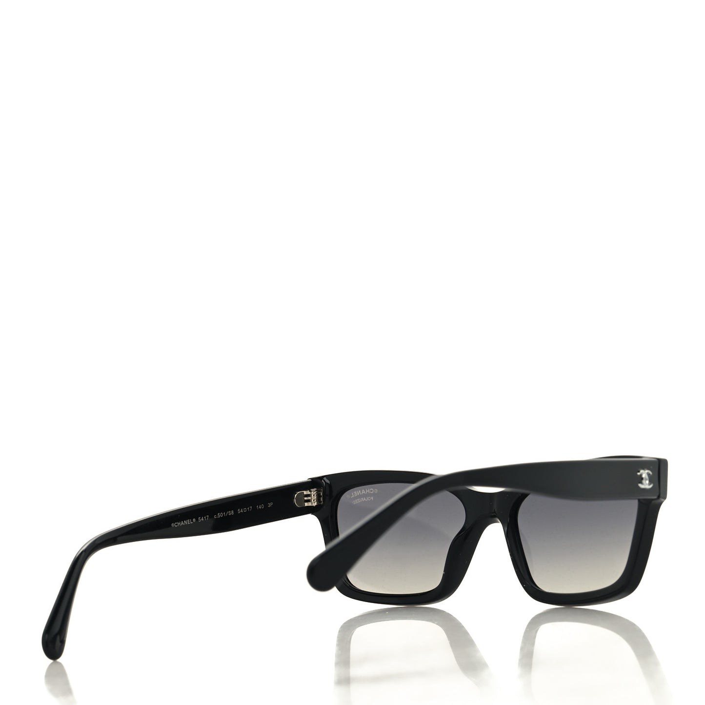Acetate Square Sunglasses 5417 Black