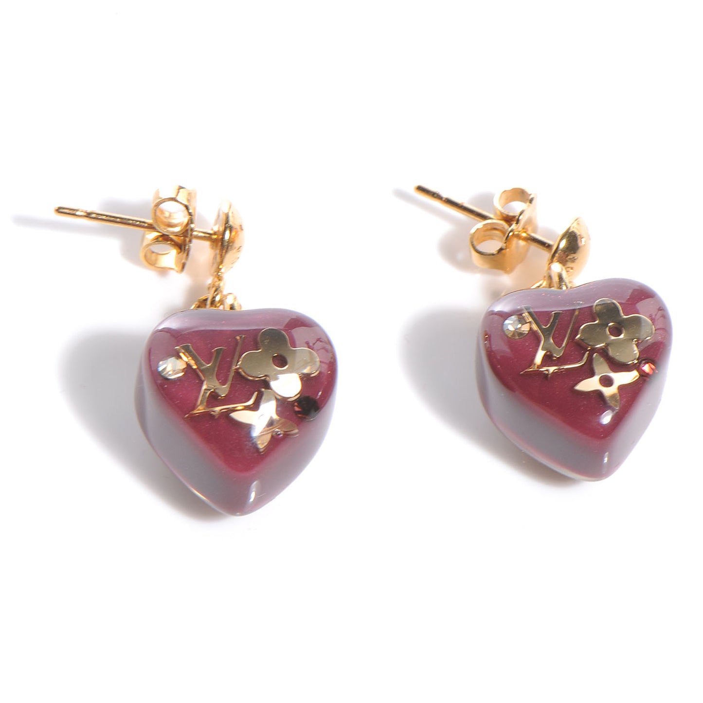 Inclusion Heart Earrings Rouge Fauviste