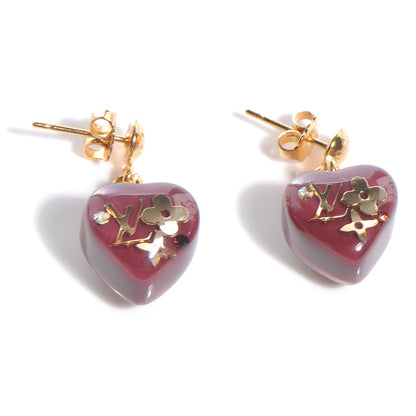 Louis Vuitton Inclusion Heart Earrings Rouge Fauviste 1 of 5