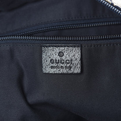 Gucci GG Monogram Web Large Collapsible Carry On Duffle Navy 6 of 16