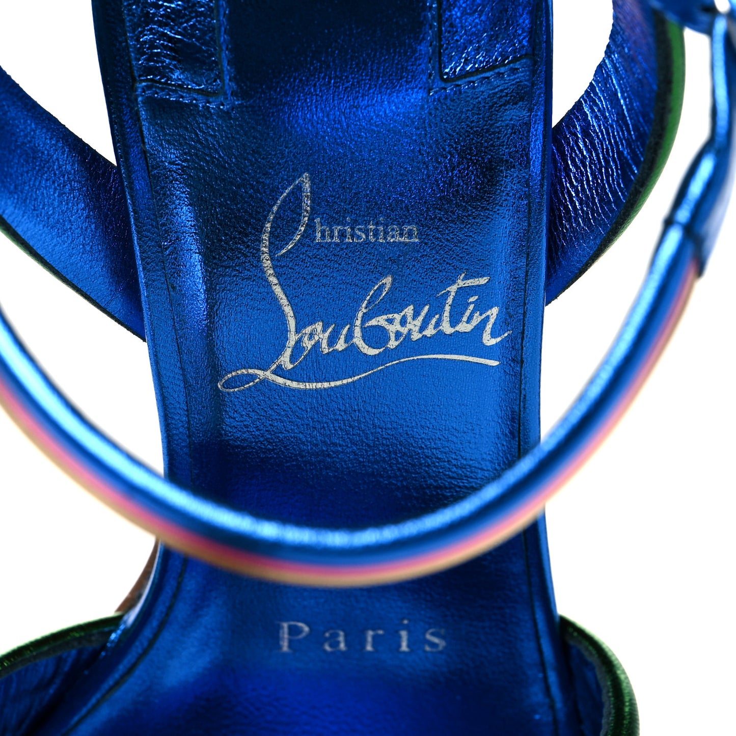 Metallic Calfskin Manola Sandals 35 Multicolor