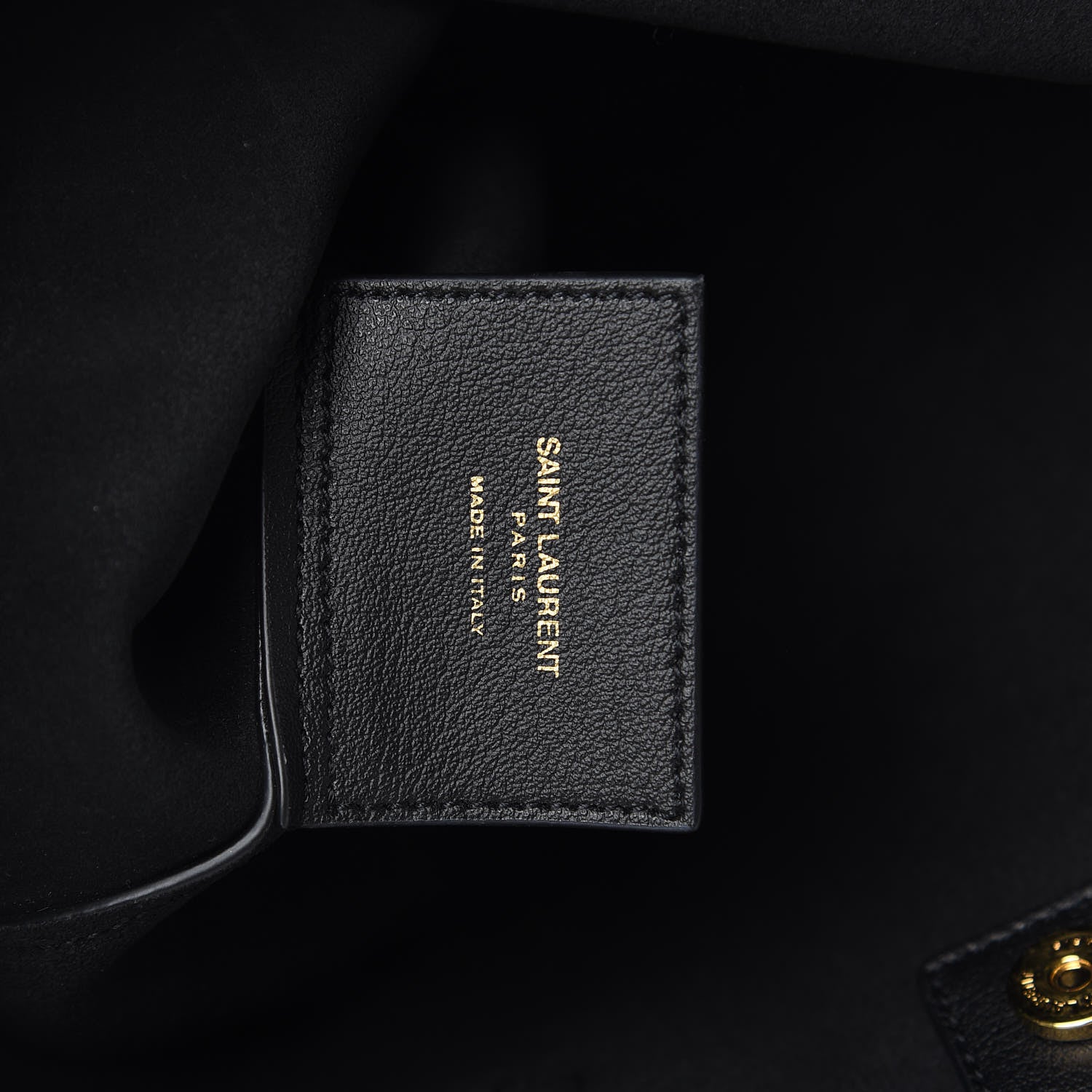 Saint Laurent Calfskin Toy Shopping Tote Black 6 of 9