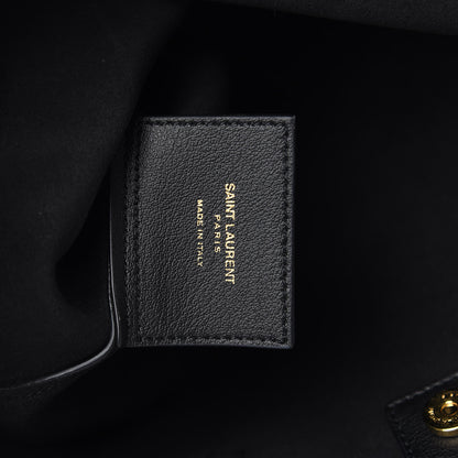 Saint Laurent Calfskin Toy Shopping Tote Black 6 of 9