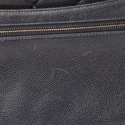 Chanel Caviar Quilted Large Retro Class Flap Dark Navy Blue 16 of 19
